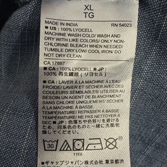 COPY - Banana Republic Shirt XL Womens Boyfriend Fit Casual Beachy Coastal Lage… - Picture 6 of 6